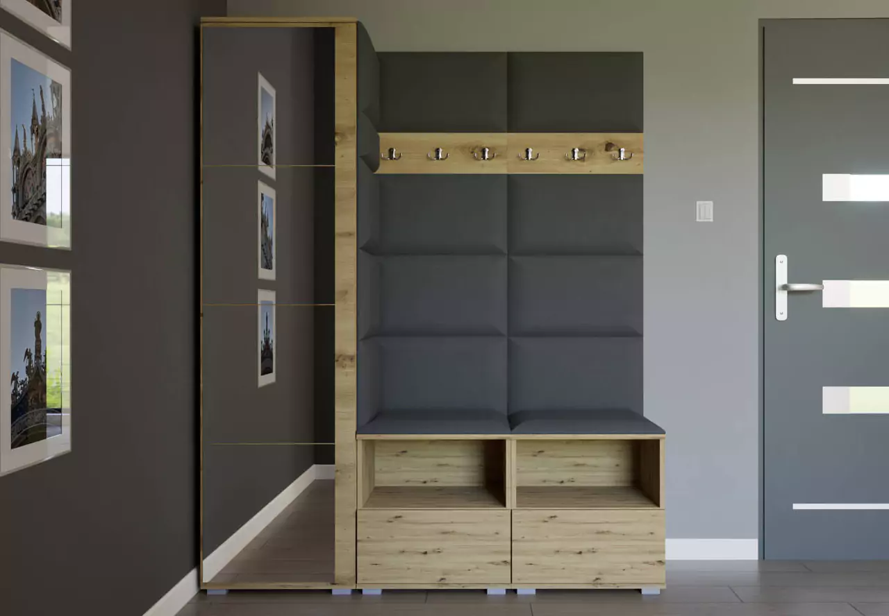 Garderoben Set mit Garderobenpaneel - elegante und funktionale Lösung für jedes Interieur