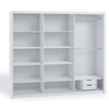 Schiebetürenschrank Tamiza 250 cm mit Spiegel Eiche Artisan