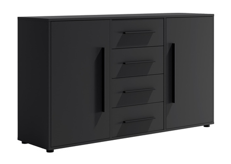 Schwarze Kommode Modena K2D4SZ 150 cm