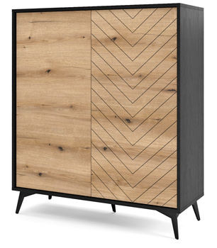 Hohe Kommode Diamond KD104 im skandinavischen Stil