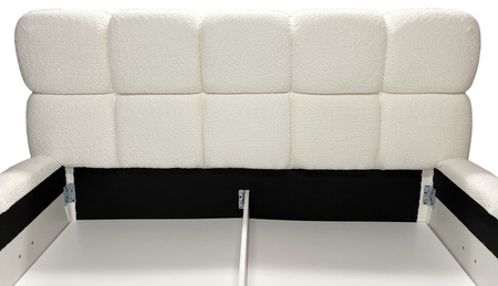 Beiges Polsterbett Lux 120x200 mit Bettkasten