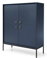 Marineblau + Schwarze Beine