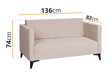 Zweisitzer-Sofa Gusto