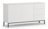 Kommode Dallas K2D3SZ Weiß mit Metallfüße