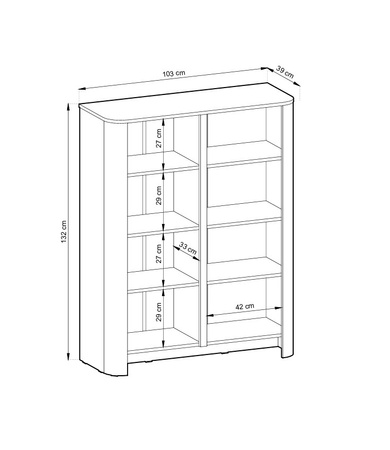 Kommode Aura 103 cm in Kaschmir