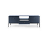 TV-Schrank Bari RTV154 in Marineblau mit goldenen Füßen
