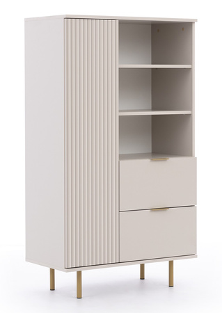 Modernes Bücherregal Nubia R1D2SZ in Kaschmir 