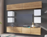 Weiß + Weiß glänzend / Goldene Eiche