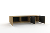 TV-Schrank Kolder 150 cm in Eiche Artisan mit geriffelten Fronten