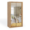 Schiebetürenschrank Tamiza 120 cm mit Spiegel in Eiche Artisan