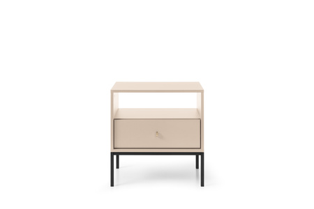 Der stilvolle Nachttisch Bari in Beige
