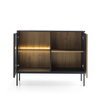 Kommode Lagos mit schwarzen Metallbeinen + LED