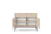 Die stilvolle Kommode Bari KSZ104 in Beige mit goldenen Füßen