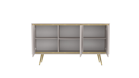 Kommode Tori 150 cm mit Metallbeinen in der Farbe Cashmere