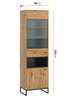 Hochvitrine Randy 60 cm mit Metallfüßen