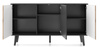 Kommode Maestro K154 in Schwarz 3-türig