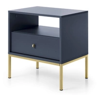 Marineblau + goldene Füße