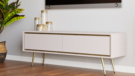TV-Schrank Tori 150 cm mit Metallfüßen in Cashmere