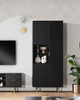 Dreitürig Regal Nubia R3D in Schwarz