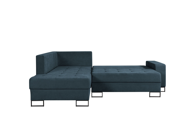 Ecksofa TREVI links Wind 77 dunkelblau marineblau Chenille Schlaffunktion