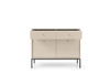 Die stilvolle Kommode Bari KSZ104 in Beige mit goldenen Füßen