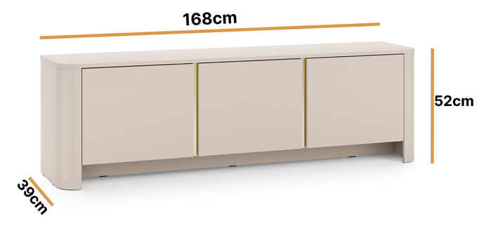 TV-Schrank Aura 168 cm Farbe: Kaschmir
