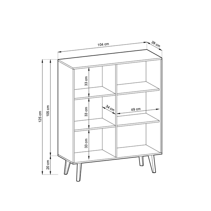 Zweitürige Kommode Maestro KD104 mit gefräster Front