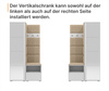 Gepolstertes Garderoben-Set Noris IV mit Spiegel – Farbe Sonoma + Stoff Trinity 16