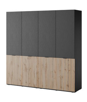Viertüriger Schrank Zen in der Farbe Wotan-Eiche
