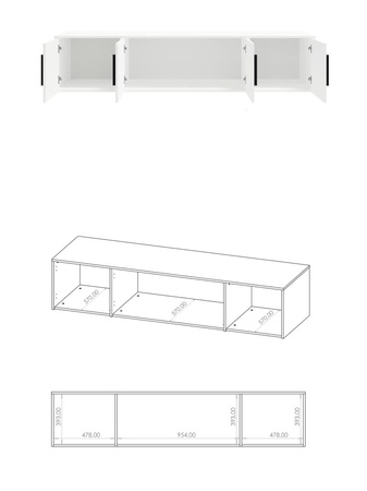 Aufsatz für den Schrank Modena SZ4D2SZ