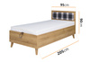 Jugendbett Aster 90 x 200 cm mit Pocket-Matratze