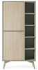 Hohes Regal Silva RG-80 in Eukalyptus + Scandi-Fischgrätmuster