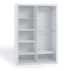 Weißer Schiebeschrank Tamiza 120 cm mit Spiegel