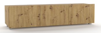TV-Schrank Kolder 150 cm in Eiche Artisan mit geriffelten Fronten