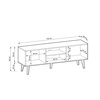 TV-Schrank Maestro 154 cm mit gefräster Front