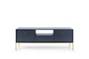 TV-Schrank Bari RTV154 in Marineblau mit goldenen Füßen