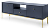 TV-Schrank Bari RTV154 in Marineblau mit goldenen Füßen