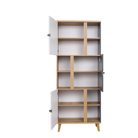 Bücherregal Aster R3D mit drei Türen