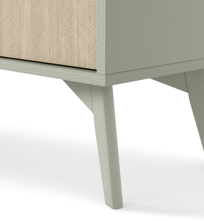 TV-Schrank Silva 158 cm in Eukalyptus + Scandi-Furnier