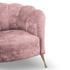 Muschel-Sessel Adria Rosa mit Metallfüße