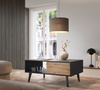 Rechteckige Couchtisch Maestro 104 x 68 cm mit zwei Schubladen