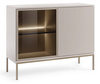Kommode Lagos mit Metallbeinen in Kaschmir + LED