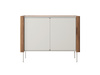 Kommode Kalon 105 cm mit Metallbeinen in Kaschmirfarbe