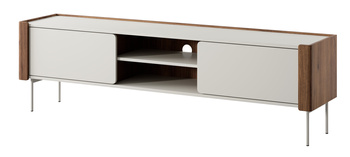 TV-Schrank Kalon 180 cm in Kaschmir / Warmia-Nussbaum mit Metallfüßen
