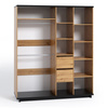Kleiderschrank Zonda SZ4D 180 cm mit vier Türen und Spiegel