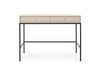 Stilvoller Schminktisch Bari mit zwei Schubladen in Beige