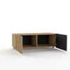 TV-Schrank Kolder 100 cm in Eiche Artisan mit geriffelten Fronten