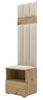 Garderoben-Set Nela IV LUX – Farbe Eiche Artisan + Stoff Trinity 01