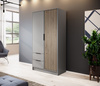 Kleiderschrank Stilo mit Schubladen und Lamellen an der Vorderseite