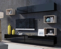 Schwarz + Schwarz glänzend / Artisan Eiche